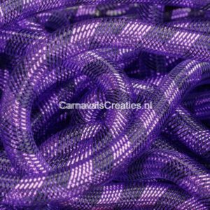 16 mm Tube Zwart/paars brede strepen