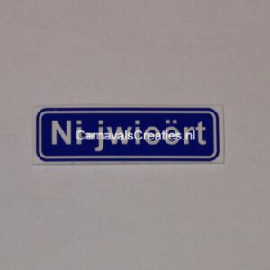 Plaatsnaam bordje Ni-j weert