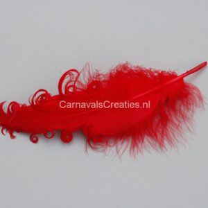 Krul veren rood