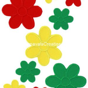 strijk bloemen 9 stuks