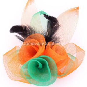 Broche tule bloemen