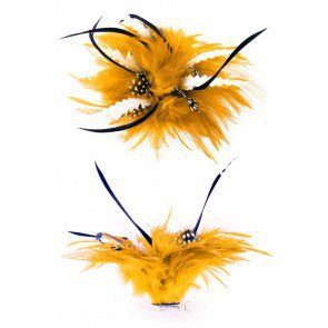 Corsage verenbloem geel/geel