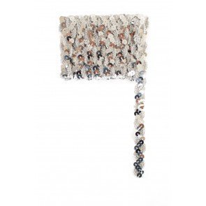 Pailettenband Golvend zilver 3m