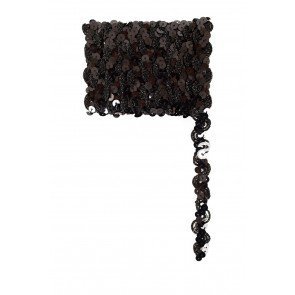 Pailettenband Golvend zwart 3m