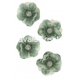 Decoratie bloem pastel groen