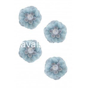 Decoratie bloem pastel blauw