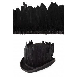 Ganzenveren op band zwart