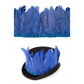 Ganzenveren op band blauw