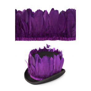 Ganzenveren op band paars