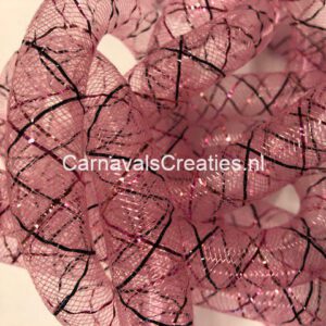 Tube mat rose / zwart