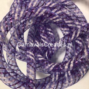 Tube paars met witte streep