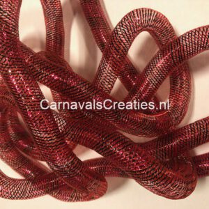 Tube Rood - zwarte strepen