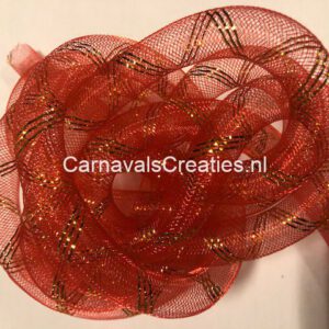 Tube Rood – Gouden strepen