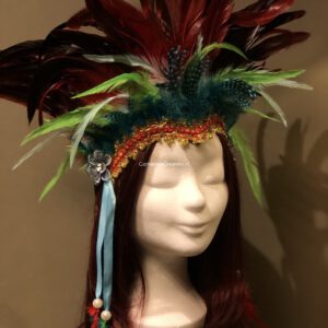 Verentooi bordeauxrood / bont